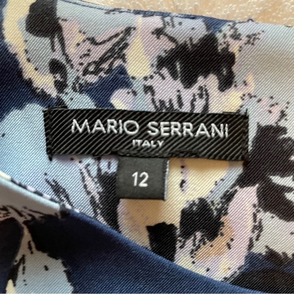 Mario Serrano Made In Italy- Floral Sheath-Size12-Round Neck-Fitted Bodice NWOT - Picture 10 of 12